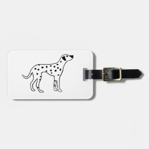 Dalmation Dog Luggage Tag