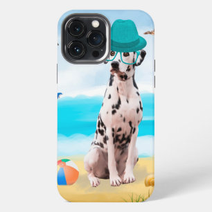 Dalmation Dog on Beach iPhone 13 Pro Max Case