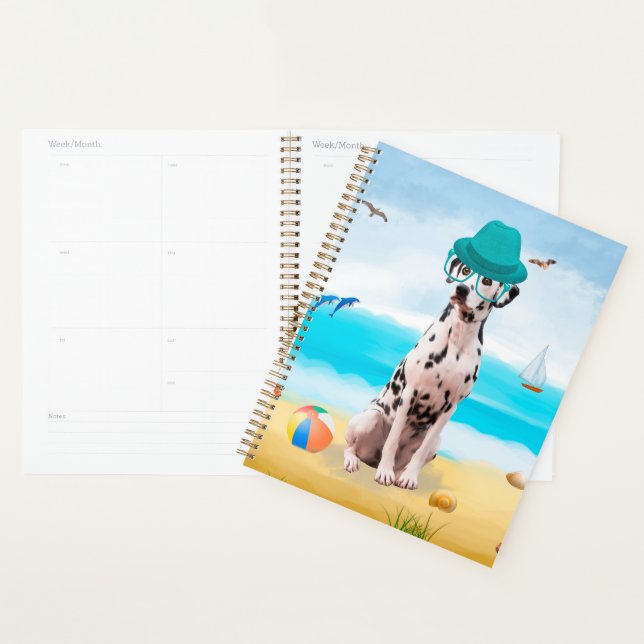 Dalmation Dog on Beach Planner (Display)