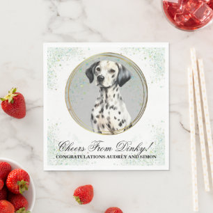 Dalmation Dog Wedding Napkins With Dogs Photo