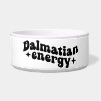 Dalmation Energy Ceramic Dog Bowl 