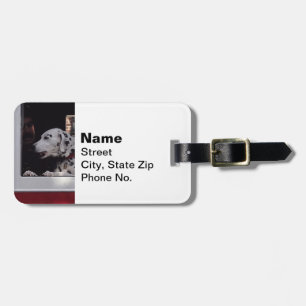 Dalmation In Fire Truck Luggage Tag
