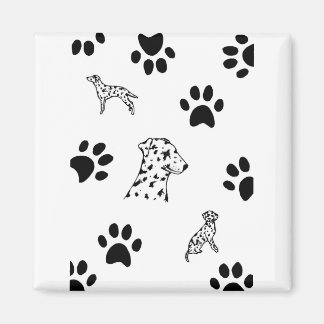 Dalmation puppies paws magnet