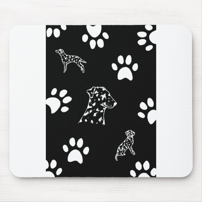 Dalmation puppies paws mouse pad (Front)