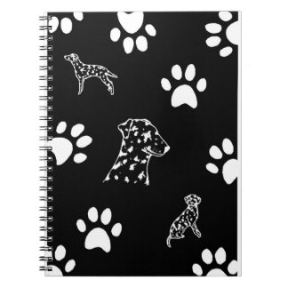 Dalmation puppies paws notebook