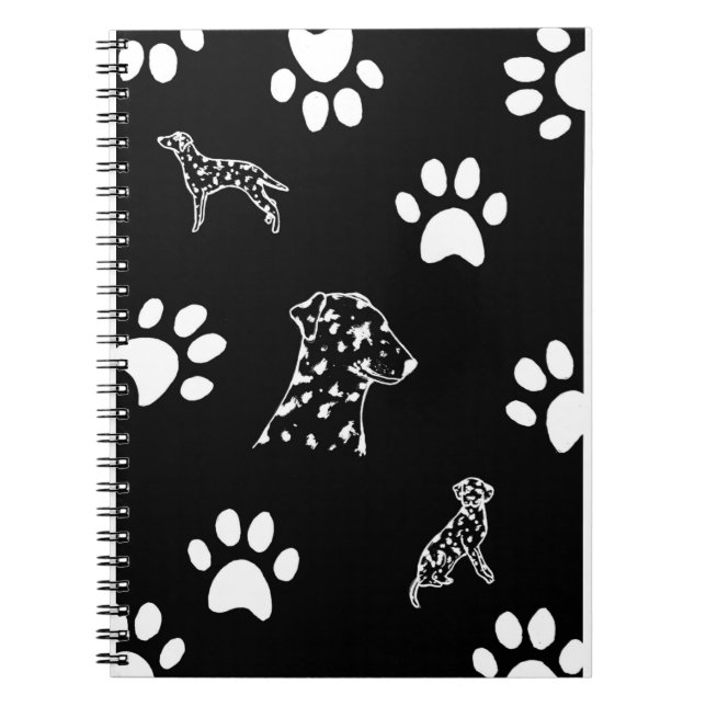 Dalmation puppies paws notebook (Front)
