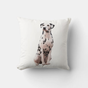 Dalmation Water Colour Art Painting Cushion