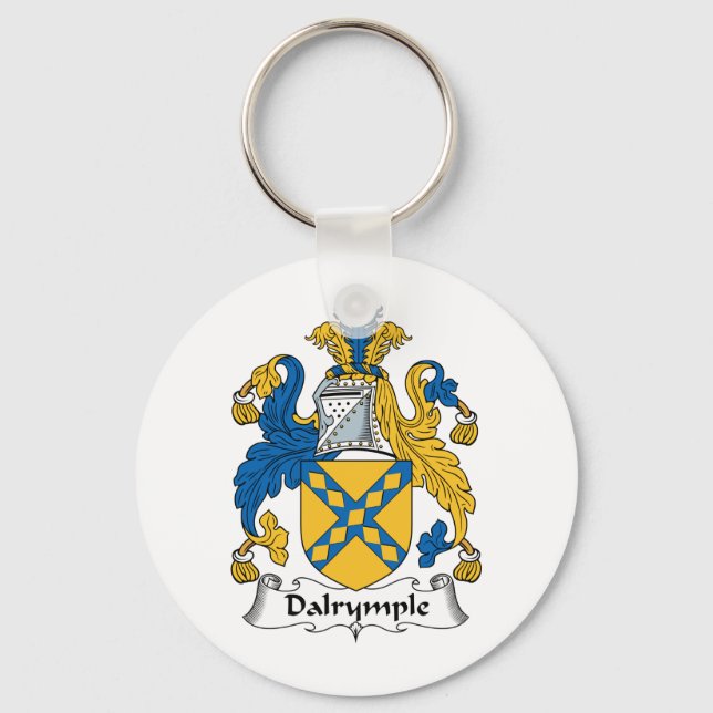 Dalrymple Family Crest Key Ring (Front)