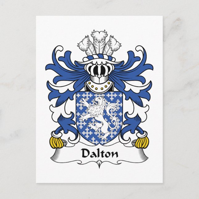 Dalton Family Crest Postcard (Front)