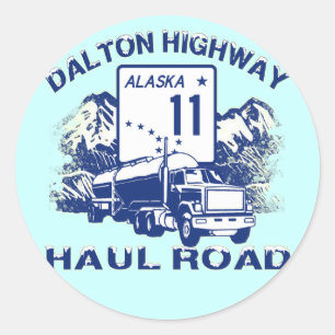 DALTON HIGHWAY HAUL ROAD CLASSIC ROUND STICKER