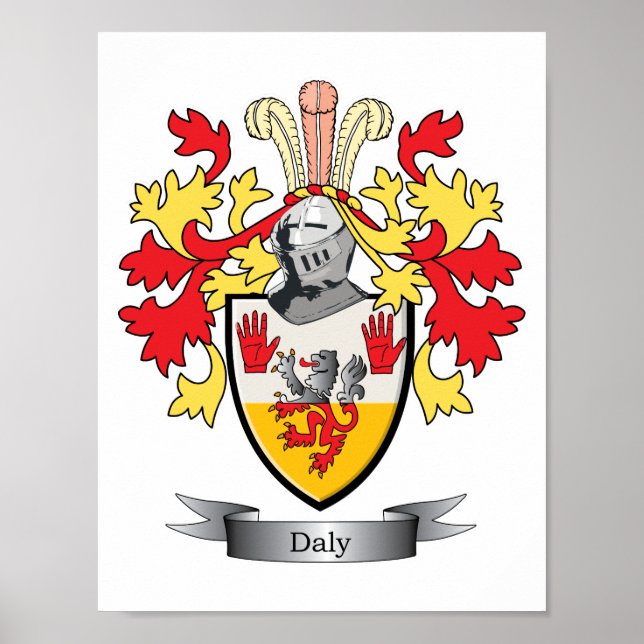 Daly Coat of Arms Poster (Front)