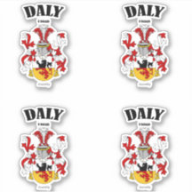 Daly Crest Irish Translation & Meaning (x4)