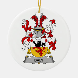 Daly Family Crest Ceramic Tree Decoration