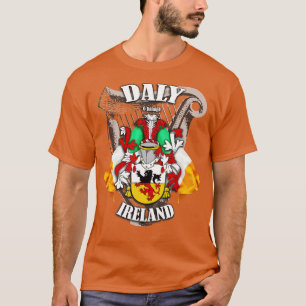 Daly Family Name English and Irish T-Shirt