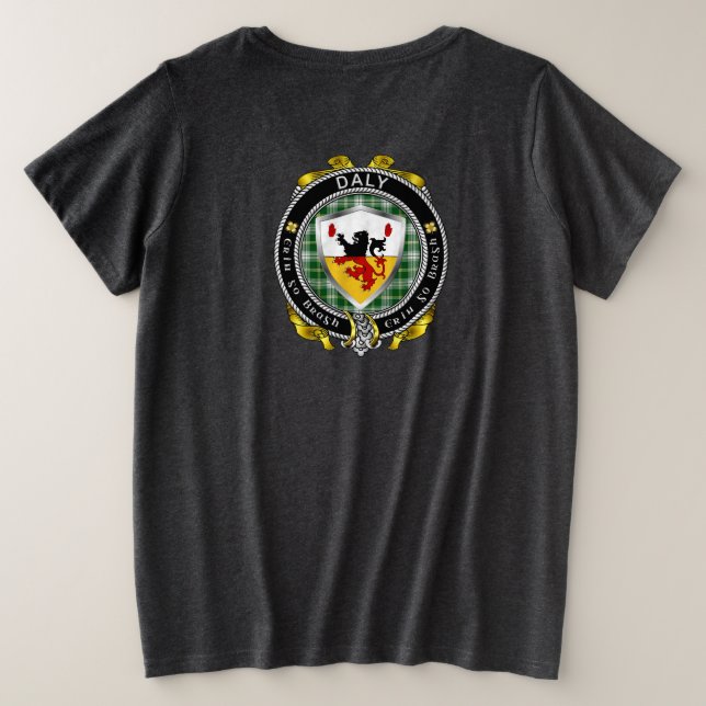 Daly/O'Daly Irish Shield Women's Plus Size T-Shirt (Design Back)
