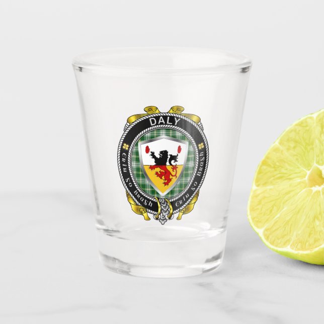 Daly/O'Daly Irish Shot Glass (Front)
