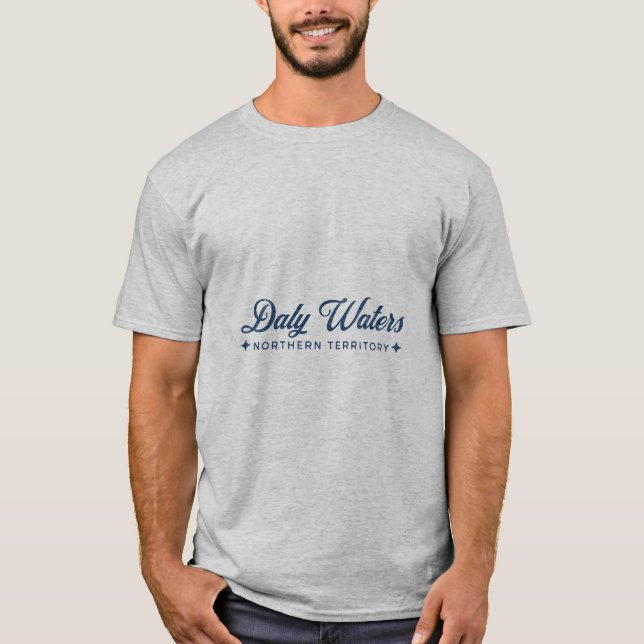 Daly Waters Distressed Classic Blue , Australia T-Shirt (Front)