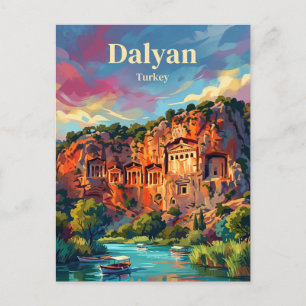 Dalyan - Rock Tombs Turkey Postcard