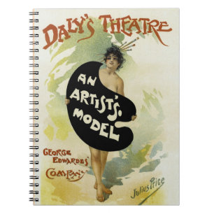 Daly's Theatre ~ An Artist's Model Spiral Notebook
