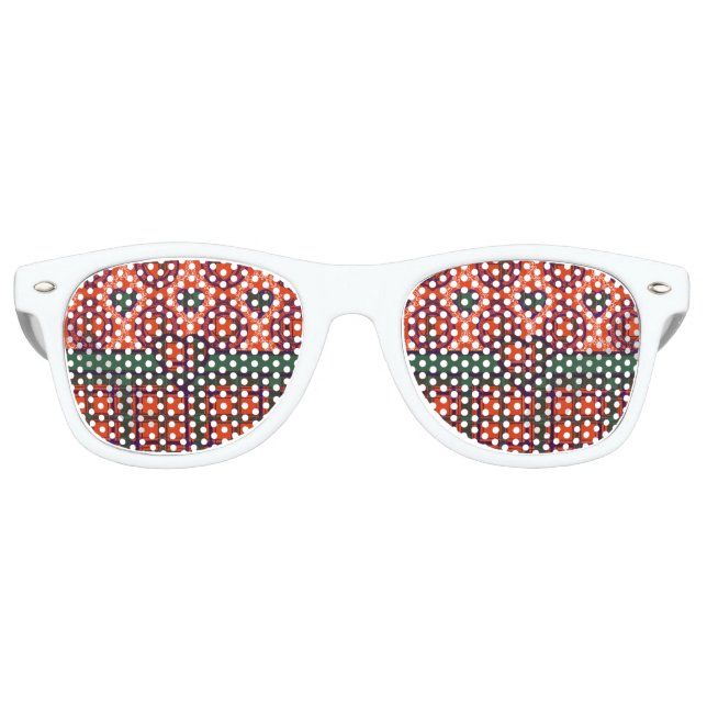 Dalzell clan Plaid Scottish tartan Retro Sunglasses (Front)