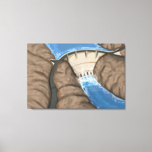 Dam Canvas Print