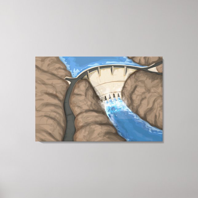 Dam Canvas Print (Front)