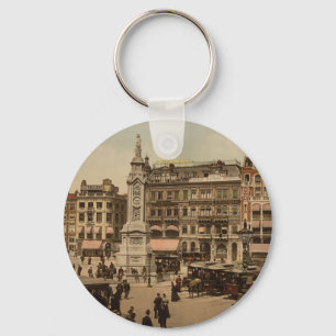 Dam Square, Amsterdam, Netherlands Key Ring