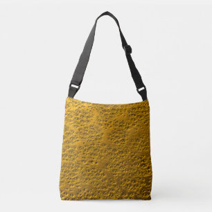 Damaged gold crossbody bag