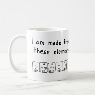 Damarcus periodic table name mug