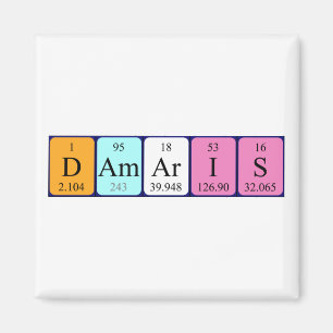 Damaris periodic table name magnet