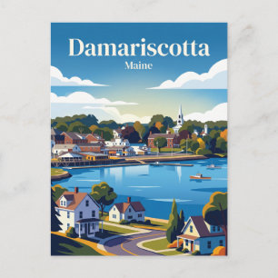 Damariscotta USA Postcard