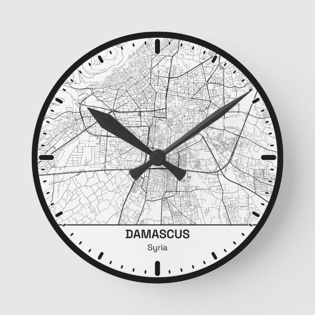 Damascus Clock City Line Art (Front)