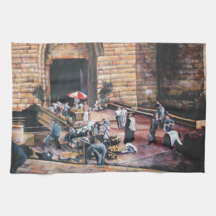 Damascus Golden Gate, Old Jerusalem Tea Towel