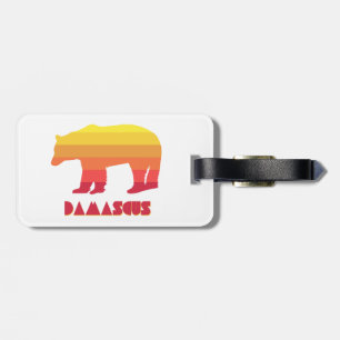 Damascus Virginia Rainbow Bear Luggage Tag