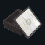 Damask 30th Wedding Anniversary Gift Box<br><div class="desc">A Digitalbcon Images Design featuring an Pearl colour and Damask design theme with a variety of custom images, shapes, patterns, styles and fonts in this one-of-a-kind "Pearl Wedding Anniversary" Gift Box. This elegant and attractive design comes complete with customisable text lettering to suit your own special occasion. This makes a...</div>
