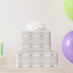 Damask 30th Wedding Anniversary Wrapping Paper<br><div class="desc">A Digitalbcon Images Design featuring a satin pearl colour theme with a variety of custom images, shapes, patterns, styles and fonts in this one-of-a-kind "Damask Pearl Wedding Anniversary" Wrapping Paper. This attractive and elegant design comes complete with customisable text lettering. You'll have all your gift ideas all wrapped up with...</div>