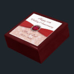 Damask 40th Wedding Anniversary Gift Box<br><div class="desc">A Digitalbcon Images Design featuring a Ruby Red colour and Damask design theme with a variety of custom images, shapes, patterns, styles and fonts in this one-of-a-kind "Ruby Wedding Anniversary" Gift Box. This attractive and elegant design comes complete with custom text lettering to suit your own special occasion and makes...</div>