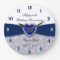 Damask 45th Wedding Anniversary Clock