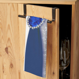 Damask 45th Wedding Anniversary Kitchen Towel