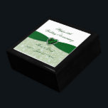 Damask 55th Wedding Anniversary Gift Box<br><div class="desc">A Digitalbcon Images Design featuring an emerald green colour and damask design theme with a variety of custom images, shapes, patterns, styles and fonts in this one-of-a-kind "Bold Damask 55th Wedding Anniversary" Gift Box. This attractive and elegant design comes complete with customisable text lettering to suit your own special occasion,...</div>