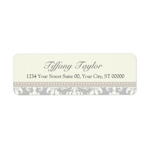 Damask Address Avery Label 3/4" x 2 1/4" "