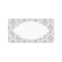 Damask Address Label