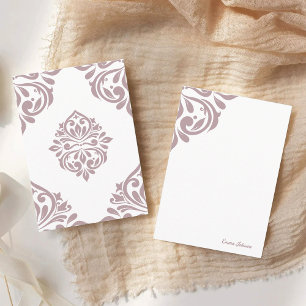 Damask Ambience Tuscany Pale Pink Card