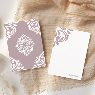 Damask Ambience Tuscany Pale Pink Card