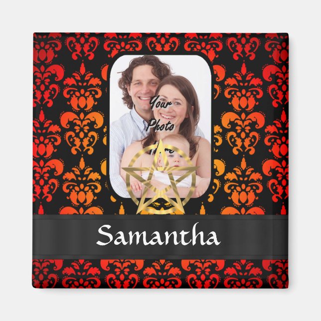 Damask and pentacle magnet (Front)