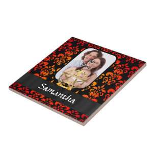 Damask and pentacle tile