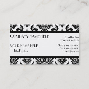 Damask Appointment Card