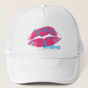 Damask Aqua-Magenta Trucker Hat