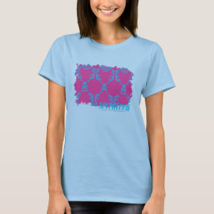 Damask Aqua-Purple 2 T-Shirt