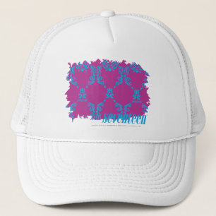 Damask Aqua-Purple 2 Trucker Hat